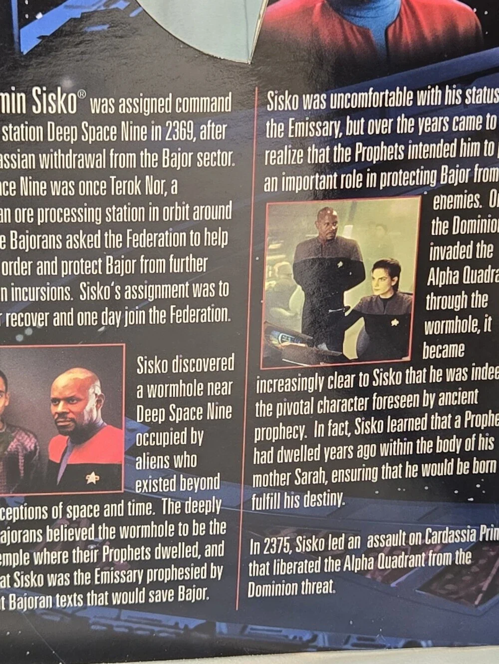 Vintage 1999 Star Trek DS9 Captain Benjamin Sisko 12